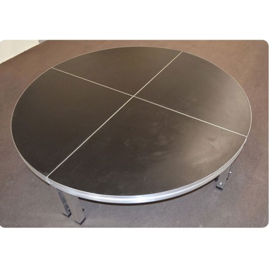 (Bild für) Alustage Rundbühne Aludeck Light, Durchmesser 2 m, Höhe 40 cm, In- und Outdoor, TÜV geprüft - zum Schließen ins Bild klicken