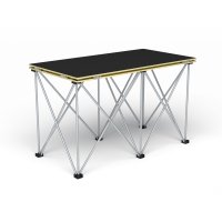 (Bild für) Revostage Kleinkunstbühne, 3 m², 2 x 1,56 m, aus handlichen 1 x 0,52 m Bühnenpodesten – auch mit Rolltasche